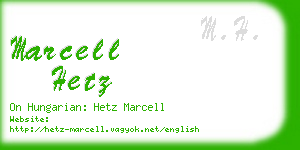 marcell hetz business card